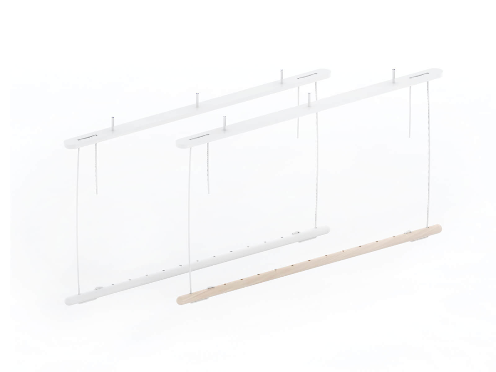 Decoratieve houten staaf in natuurlijke kleur - TAB-serie