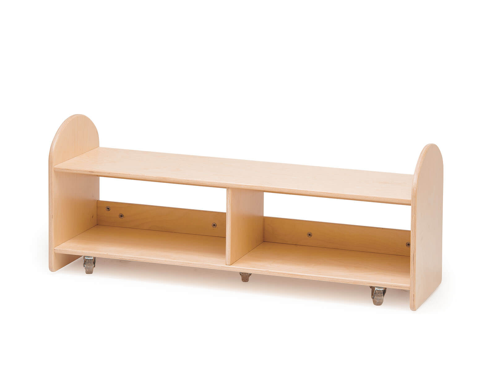 Banc à roulettes pour ranger les coussins d'assise