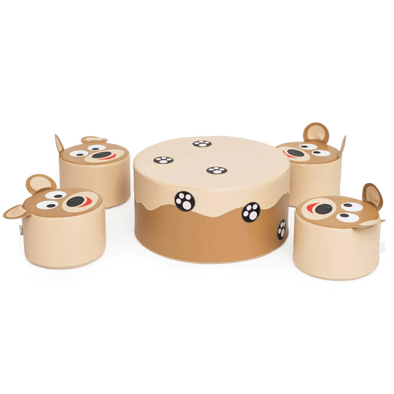 Gelukkige Teddy zitgroep configureerbaar