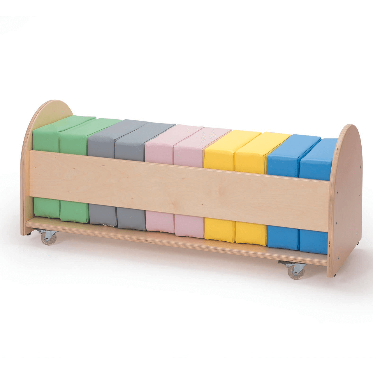 Vierkantig zitkussen (30x30x10cm) van kunstleer - frame voor opslag & verschillende kleuren